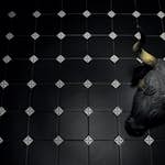 Klinker Konradssons Le Crete Terra Vit Blomma Tozz 5x5 cm