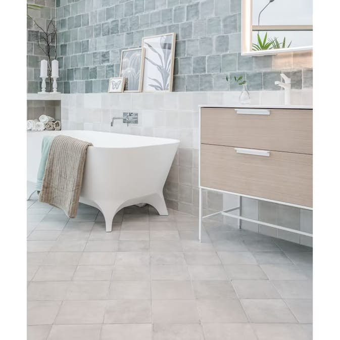 Klinker Konradssons Tsquare Blanc Ljusgrå 20x20 cm