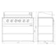 Gasolgrill Skeldervik Stainless Countertop Fristående Modul