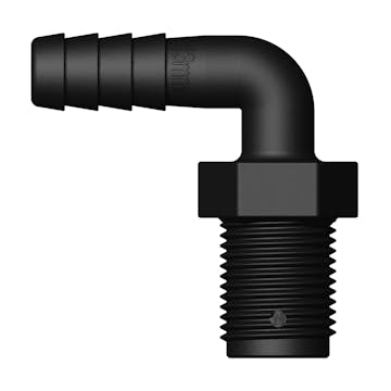 Slangkoppling Tru-design 90° för Kulventil