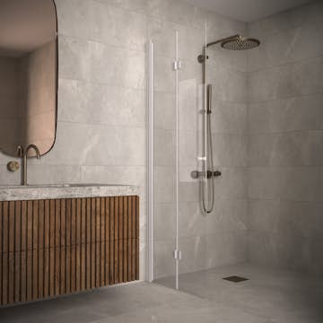 Duschdörr Hietakari Classic 103 Vikbar