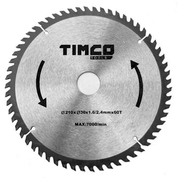 Sågblad Timco 210x30 60T
