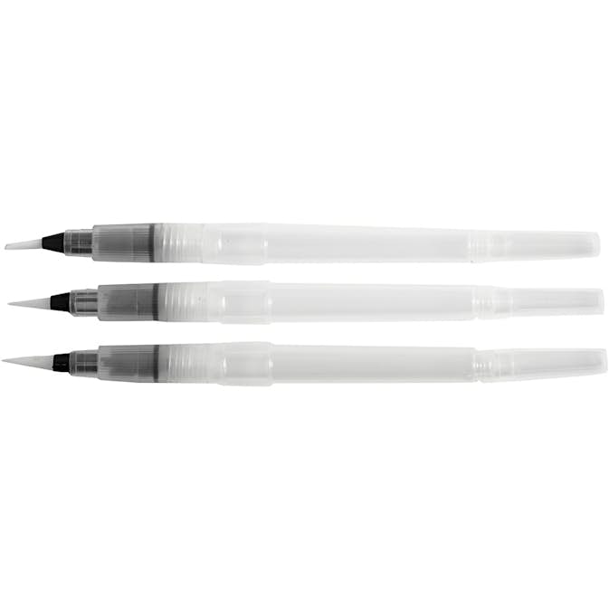 Vattenpenslar Creativ Company Stl S+ M+L 10 ml 3 St/1 Förp