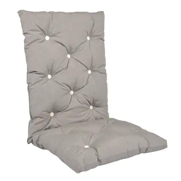 Fåtöljdyna Fritab Högvik Flock Askgrå