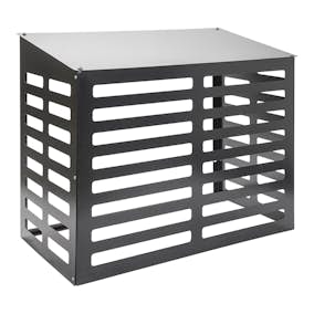 Värmepumpskydd Skotte Garden Förgalvad Svartmålad Plåt