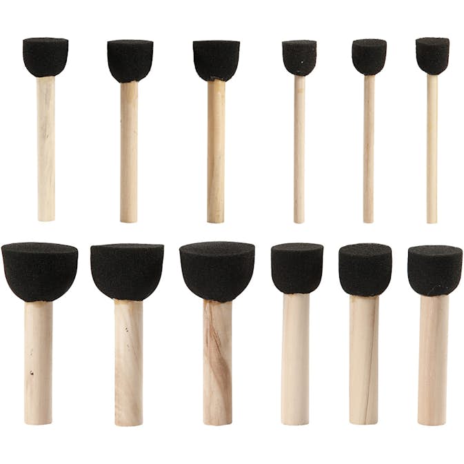 Skumstencilpenslar Creativ Company 12 St/1 Förp