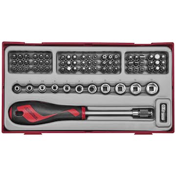 Bitsskruvmejselsats 76 delar Teng Tools TTMDQ76