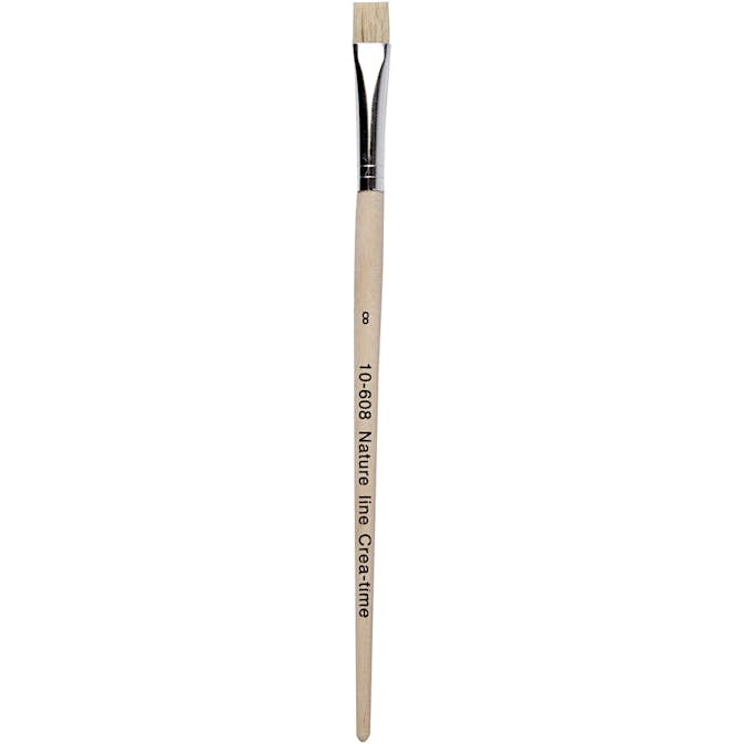 Penslar Creativ Company Natur Line Nr. 8 10 mm Korta Skaft 12 St/1 Förp