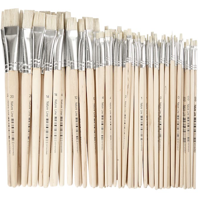 Penslar Creativ Company Natur Line Nr. 00-20 Korta Skaft 68 St/1 Förp