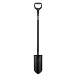 Dräneringspade Fiskars Ergonomic Pro Spetsig Svart