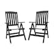 Trädgårdsmöbel Baltic Garden Olivia Svart 4-sits