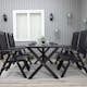 Trädgårdsmöbel Baltic Garden Olivia Svart 4-sits