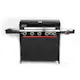 Gasolgrill Halmo Infinity 5 Svart Med Sidobrännare Infrabrännare & LED-Belysning