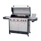 Gasolgrill Halmo Infinity 5 Svart Med Sidobrännare Infrabrännare & LED-Belysning Rostfri
