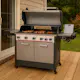 Gasolgrill Halmo Infinity 5 Svart Med Sidobrännare Infrabrännare & LED-Belysning Rostfri