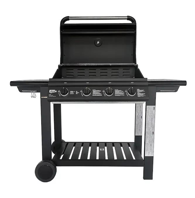 Gasolgrill Dose Barbeque 4 Brännare Med Trähylla