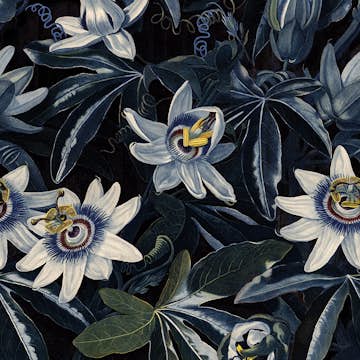 Fototapet Art For The Home Blå Sjö Av Blommor 107921