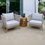 Loungeset Hillerstorp Himmelsnäs inkl. Bord Ø50 cm Utomhus