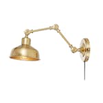 Vägglampa Markslöjd Grimstad 1L Mässing Sänglampa