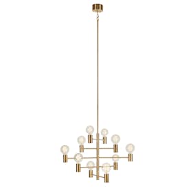 Taklampa Markslöjd Paris 10L Dimbar Takbelysning i Mässing