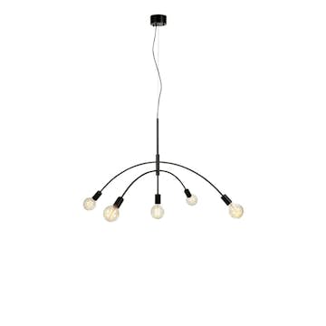 Taklampa Markslöjd Crux Pendel 5L Svart