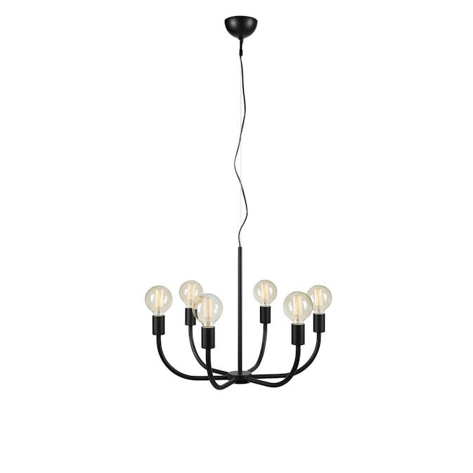 Taklampa Markslöjd Amistoso Pendel 6L Svart