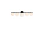 Tak/Vägglampa Markslöjd Puro 5L Svart/Opal IP44