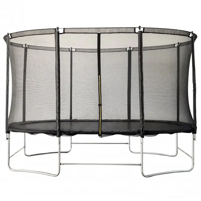 Studsmatta Trekrunner Oval med Skyddsnät 2,44x3,96 m