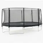 Studsmatta Trekrunner Oval med Skyddsnät 3,05x4,88 m