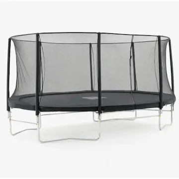 Studsmatta Trekrunner Oval med Skyddsnät 3,05x4,88 m
