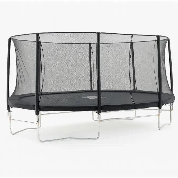 Studsmatta Trekrunner Oval med Skyddsnät 3,05x4,88 m