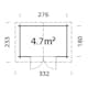 Stuga Palmako Valentine 5,0 m2