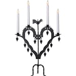 Ljusstake Star Trading El-Tupp Elektrisk Svart 4-Armad LED