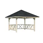 Stuga Palmako Bianca 8,3 m2 Set 1