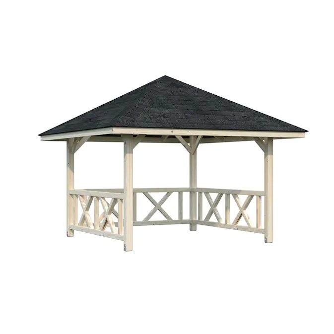 Stuga Palmako Bianca 8,3 m2 Set 1