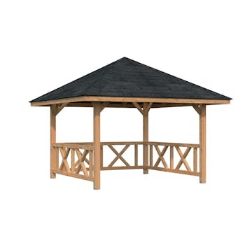 Stuga Palmako Bianca 8,3 m2 Set 1