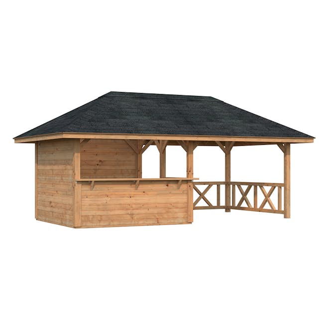 Stuga Palmako Bianca 16,6 m2 Set 3