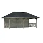 Stuga Palmako Bianca 16,6 m2 Set 2