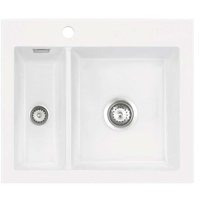 Diskho Lavabo Mera 60 keramik diskho vit m/krom avlopp