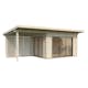 Trädgårdshus Palmako Grace 20,4 m2 (inv. 11,2 m2) med skjutpartier SlidePlus