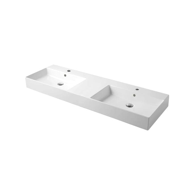 Dubbelhandfat Tvättställ Miller Badrum Bloc Porslin