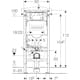 WC-fixtur Geberit Duofix Sigma H112