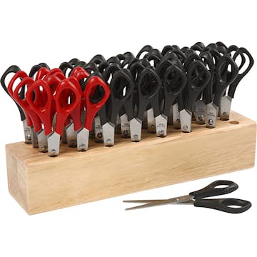 Skolsaxar Creativ Company med Hållare L: 14 cm Rund 1 Set