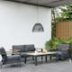 Soffgrupp LifestyleGarden Palau 3-sits med 2 Fåtöljer Utomhus