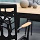 Matgrupp LifestyleGarden Portals Dark med 4 Stolar