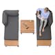 Loungegrupp LifestyleGarden Portals Dark Utomhus