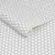 Tapet Contour Hexagon Lattice Vit