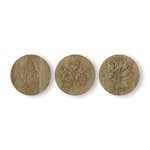 Tavla Art For The Home Wood Leaves Trio