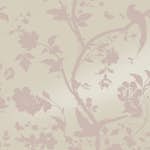 Tapet Laura Ashley Oriental Garden Pearlescent Chalk Rosa