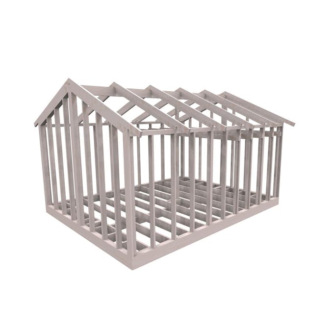Attefallsstomme Byggstommar Premium med Loft 30 m2 22°